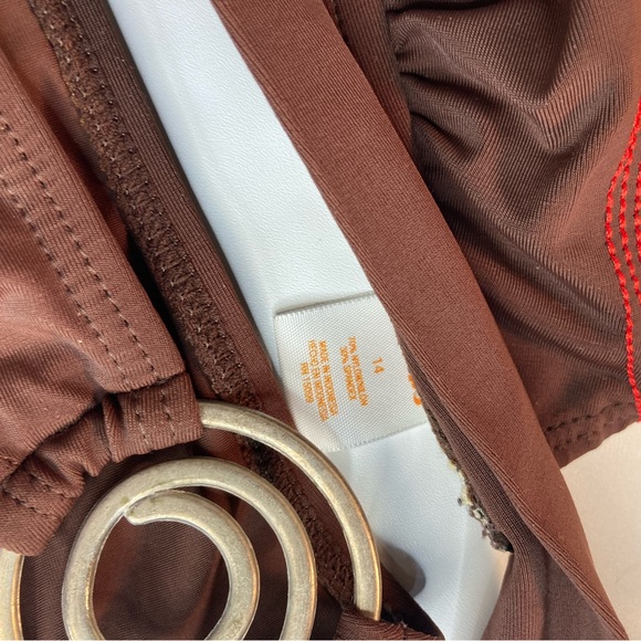 Tropical Escape Womens brown Bikini Set Size 14 - Picture 2 of 5